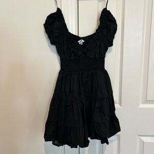 Black mini dress